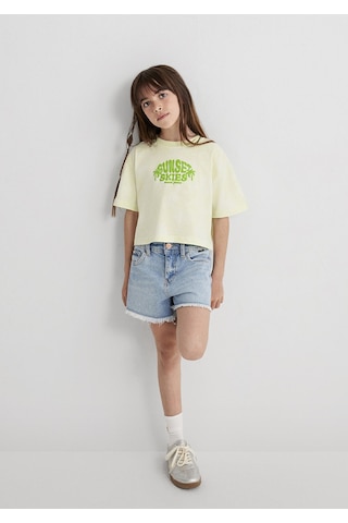 Mavi Loose Baskılı Yeşil Kız Çocuk T-shirt M7610324-90385 Yeşil