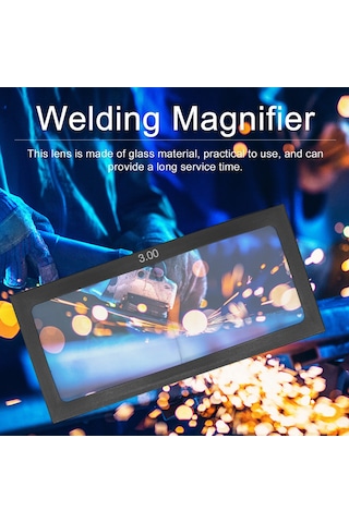 Yifomall Kaynak Gözlük Camı - Kaynakçı Lensleri - 5 Farklı Diyoptri Seçeneği 109x50mm