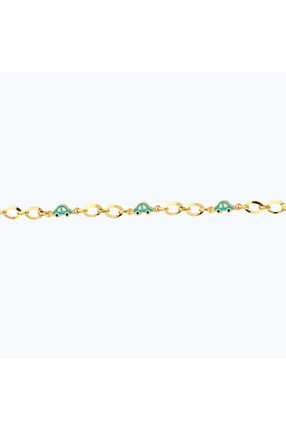 Altınbaş 22 Ayar Altın Arabalı Çocuk Bileklik Bjrbl0002-25925 Renkli