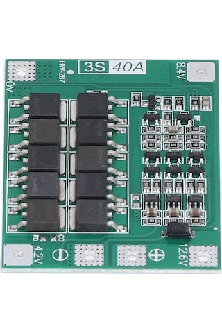 Jms 3s 40a Pil Kartı 18650 Lityum Hücre Dengeli Şarj Modülü 12,6v 13,6v