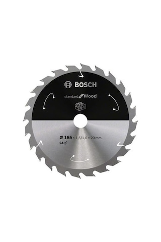 Bosch Standard For Wood 165 x 1.5/1 x 20 T24 Ahşap Daire Testere Bıçağı - 2608837685