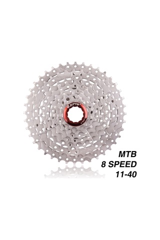 Mtb 8 Hız 11-40t Kaset Filibir Dağ Bisikleti Bisiklet Y17323-s Gümüş Gümüş