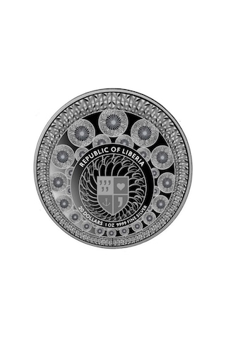 AgaKulche Çiçekli Saat Gümüş Sikke Coin