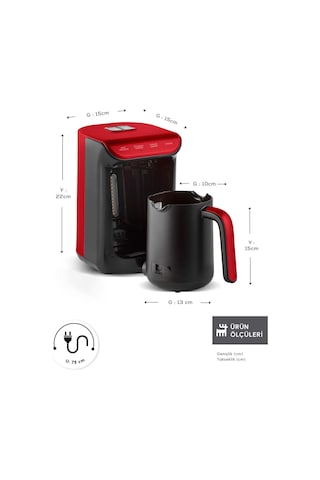 Karaca Hatır 5 Fincan Kapasiteli Közde Türk Kahve Makinesi