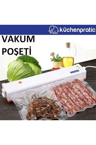 Tırtıklı Vakum Makinesi Poşeti 20x30cm 75 Adet