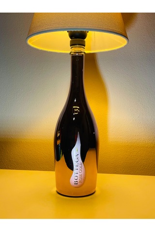 Bottega Şık Tasarımlı Abajur Krem