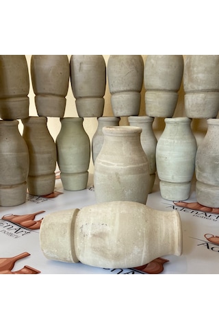 4'lü Testi Kebabı Testisi Alttan Kırmalı 22 Cm Gri