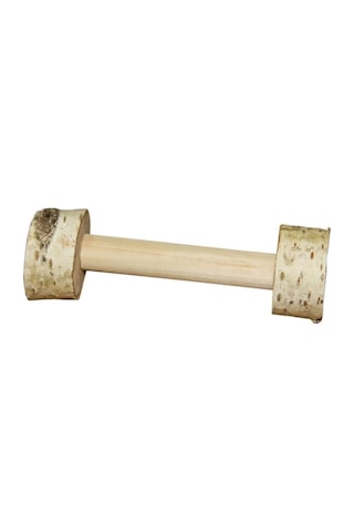 Kuş Oyuncağı 12 Cm Ahşap Ayak Egzersiz Dambılı, Papağanlar İçin Dayanıklı