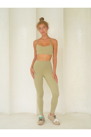 Mai Collection Mai Studios Co. Fold Bilek Hizasında Soft Haki Tayt Haki