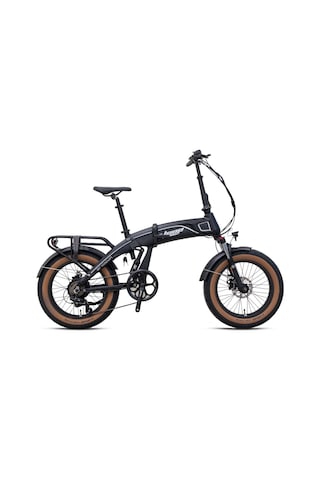 Armour -20"katlanir Fat Bike -7 Vites-elektrikli- Mat Siyah-gri Mat Siyah