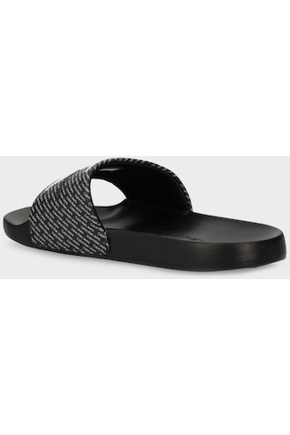 Calvin Klein Erkek Terlik Ym0ym00955 0gm Siyah-beyaz Beyaz - Siyah
