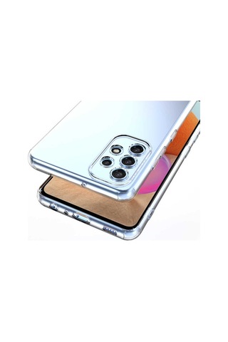 Logis Samsung Galaxy Uyumlu A13 Kılıf Süper Silikon Şeffaf Şeffaf
