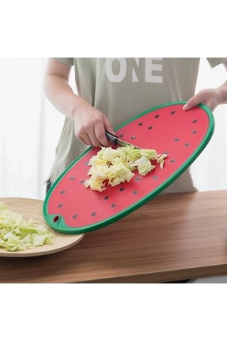 Karpuz Figürlü Kaydırmaz Kesme Tahtası Doğrama Panosu Renkli