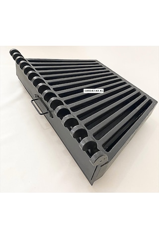 Döküm Izgara Şömine Izgarası 70 Cm X 46 Cm.X 46 Cm 15 Li Izgara Çekmeceli