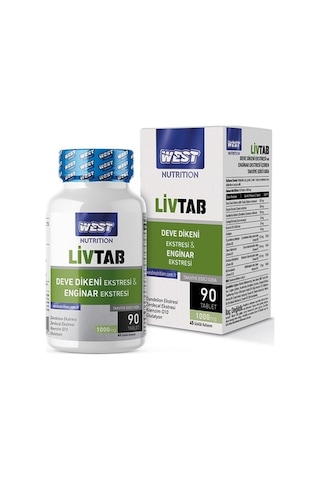West Nutrition Livtab (Devedikeni) Ve Enginar Ekstresi Karışımı + Hediy...