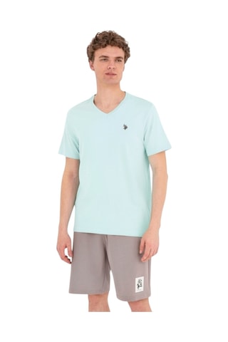 U.S. Polo Assn. Erkek V Yaka T-shirt Nil