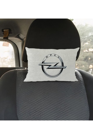 Bk Gift Opel Tasarımlı Dikdörtgen Araç Koltuk Yastığı-1