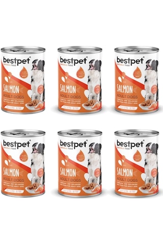 Bestpet Somon Balıklı Köpek Konservesi 400 Gr 6'lı Paket