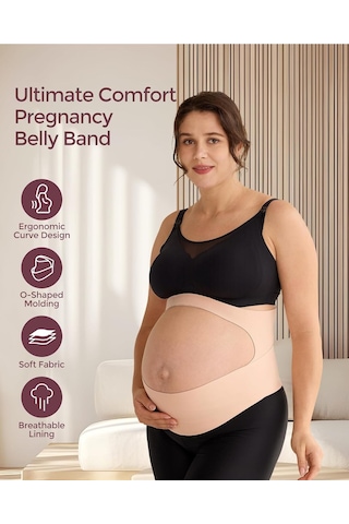 Momcozy Cozysupport Ergonest Bel Bandı Hamilelik Için Görünmez ve Nefes Alabilir Korse