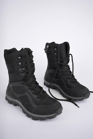 Muggo Lowa Garantili Tactical Askeri Fermuarlı Ve Bağcıklı Postal Çöl Botu 001