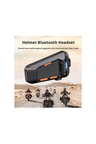 Universal Çoklu Bağlantı Intercom Motosiklet Kask Kulaklığı Bluetooth 6.0 Fm Radyolu Kulaklık 520 Mt