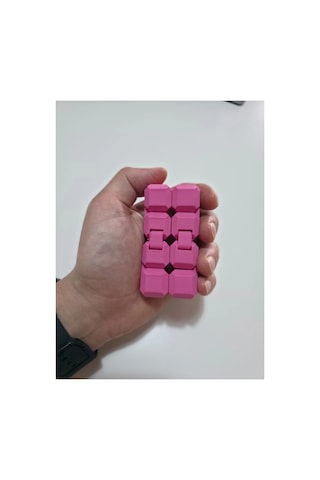 Oyuncak Küp - Sonsuz Dönüş Küpü - Sitres Hareketli Küpü Pembe