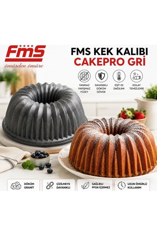 Fms Cakepro Kek Kalıbı 9036gri Gri