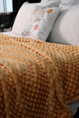 Mink All Season Tomurcuk Çift Kişilik Battaniye - Sarı