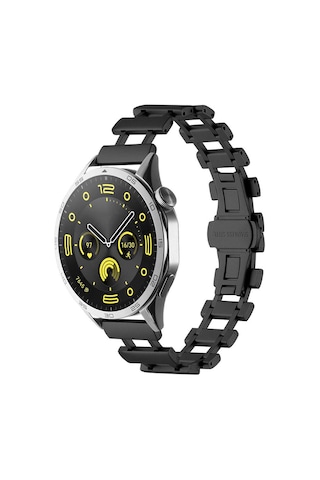 Galaxy Uyumlu Watch 46mm Uyumlu Clo- Krd-96 22mm Metal Kordon-siyah