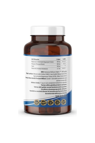 Ncs Magnezyum Sitrat Potasyum Taurin İçeren Takviye Edici Gıda 60 Tablet