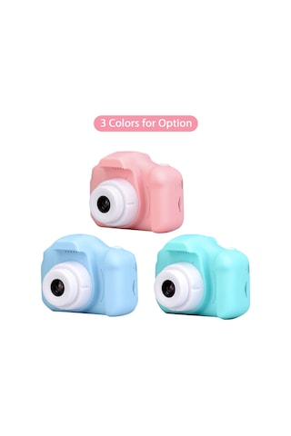 Mufunye Çocuklar İçin Mini Kamera - 1080p Hd Video, 13mp Çift Kameralı, 2" Ekran, Pembe, 32gb Destekli, 4 Saat Kullanim Süresi