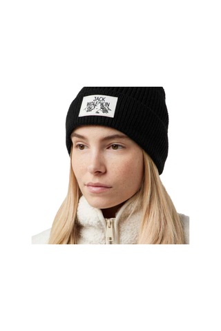 Jack Wolfskin Badge Beanie Unisex Bere Siyah