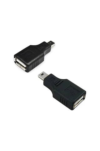 Usb Dişi 5 Pin Mini Usb Erkek Çevirici, Otg Araç Aux Çevirici Otg Adaptör