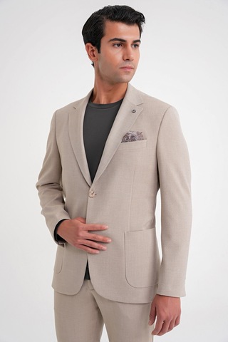 Efor C 698 Ceket Regular Fit Bej-1 Casual Bej