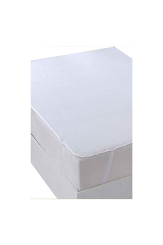 Divanev Pamuk Alez 90x190 Cm Tek Kişilik Yüzeyli Yatak Koruyucu Beyaz