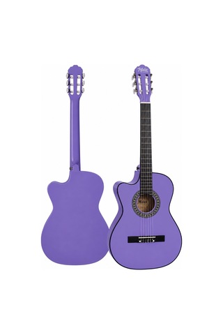 Cg-396pu Solak Klasik Gitar Lila Renk Full Set Sap Ayarlı 4/4