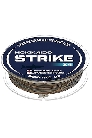 Hokkaido Strike 150 Metre, X4 Moss Camo 0.08 Mm,4.7 Kg Çeker Değeri,örgü Misina,ip Misina,ipek Misina,