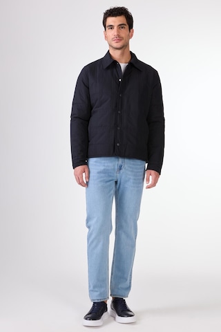 Dufy Lacivert Kapitone Erkek Mont - Slim Fit Lacivert