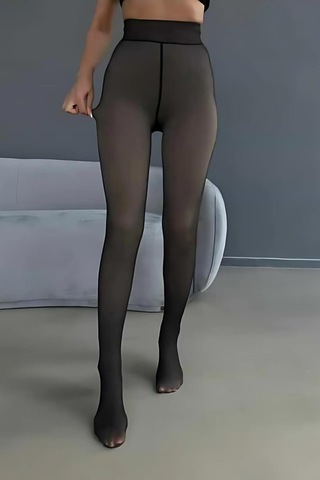 R9800-1 Ayaklı Peluş Tayt Taş