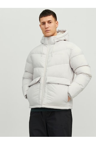 Jack & Jones Jack&Jones Kapüşonlu Şişme Bej Erkek Mont 12238849 001