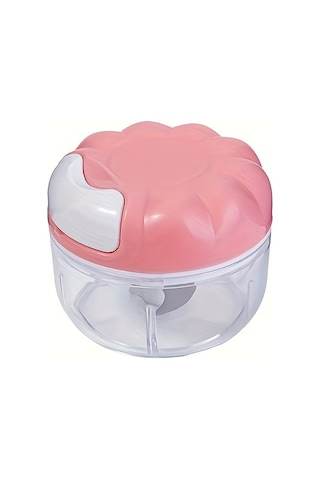 Eastmeeetwest--1 Adet Çok Fonksiyonlu El Sarımsak Öğütücü & Et Doğrayıcı - Kolay Hazırlık İçin Temel Mutfak Aleti Pembe