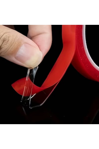 Silikon Çift Taraflı Montaj Bantı Şeffaf Tape 10mm X 5 Mt