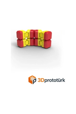 3dprototürk Sarı Kırmızı Taraftar Özel Seri Sonsuzluk Küpü Infinity Cube Fidget Toy Stres Giderici Hediyelik
