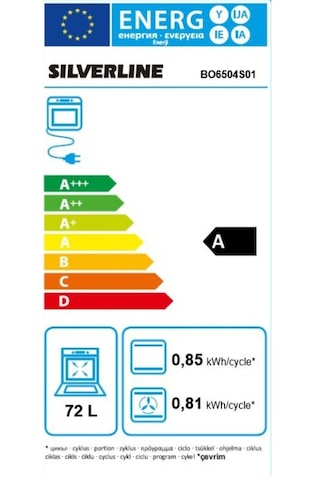 Silverline BO6504S01 S4 Ankastre Fırın Gri