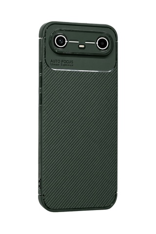 Uryport Tecno Spark Slim 5g Auto Focus Karbon Kapak - Koyu Yeşil