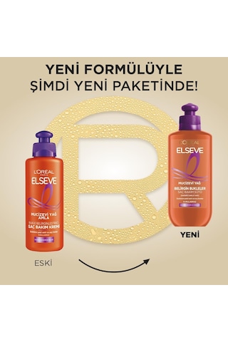 L'oreal Paris Elseve Mucizevi Amla Yağı Bukle Belirginleştirici Saç Bakım Kremi 200 Ml