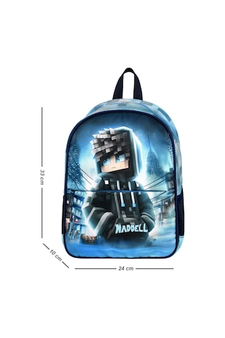 Waddell Lisansli Lacivert Siyah Anaokul Sirt Cantasi Robloks