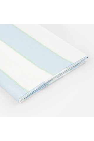 Meri Meri - Pale Blue Stripe Tablecloth - Soluk Mavi Çizgili Kağıt Masa Örtüsü