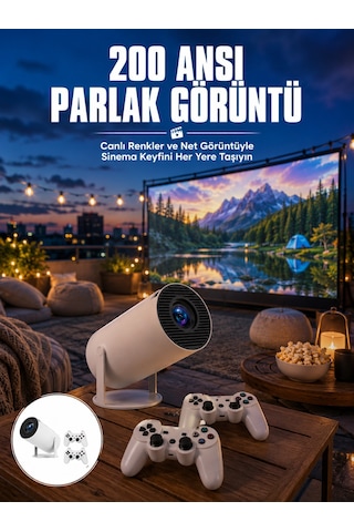 Full Hd 8 Gb Ayaklı Çift Kollu 4k Video Oyun Konsolu Taşınabilir Yeni Nesil - Lisinya