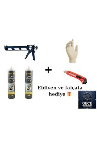 Mastik, Beyaz Kapatıcı , Mastik Set, Silikon Tabancası , Falçata,eldiven